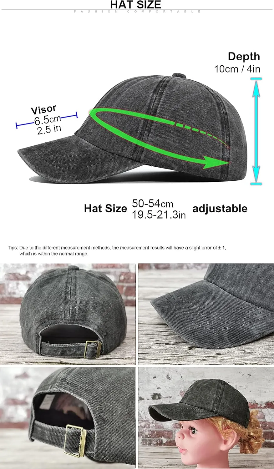 Hepandy Embroidered Baseball Caps for Boys Girls