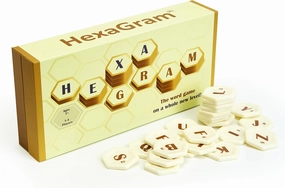 Hexagram® – A Refreshing take on a Classic Word Game | A Family Board Game for Adults, Teens, Solo or 2 to 4 Players, Ages 7 and up | A Word Game on a Whole New Level!