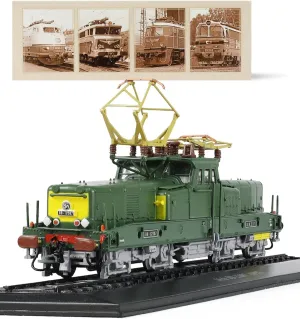 HO Locomotive Model for 1957 Série BB 12087 Finished Train Track Model Collection No Assembly Required Train Decoration Gift for Adult（Green）