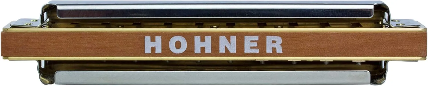 HOHNER 1896BX Marine Band Harmonica, Key of A Natural Minor, Stainless steel (1896BX-NMA)