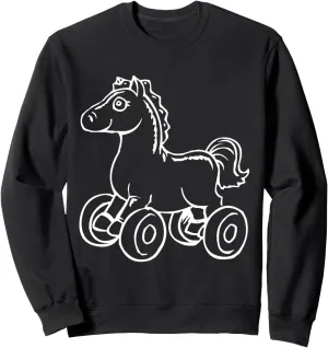Horse Wheel Toy Daycare Uniform Sweatshirt