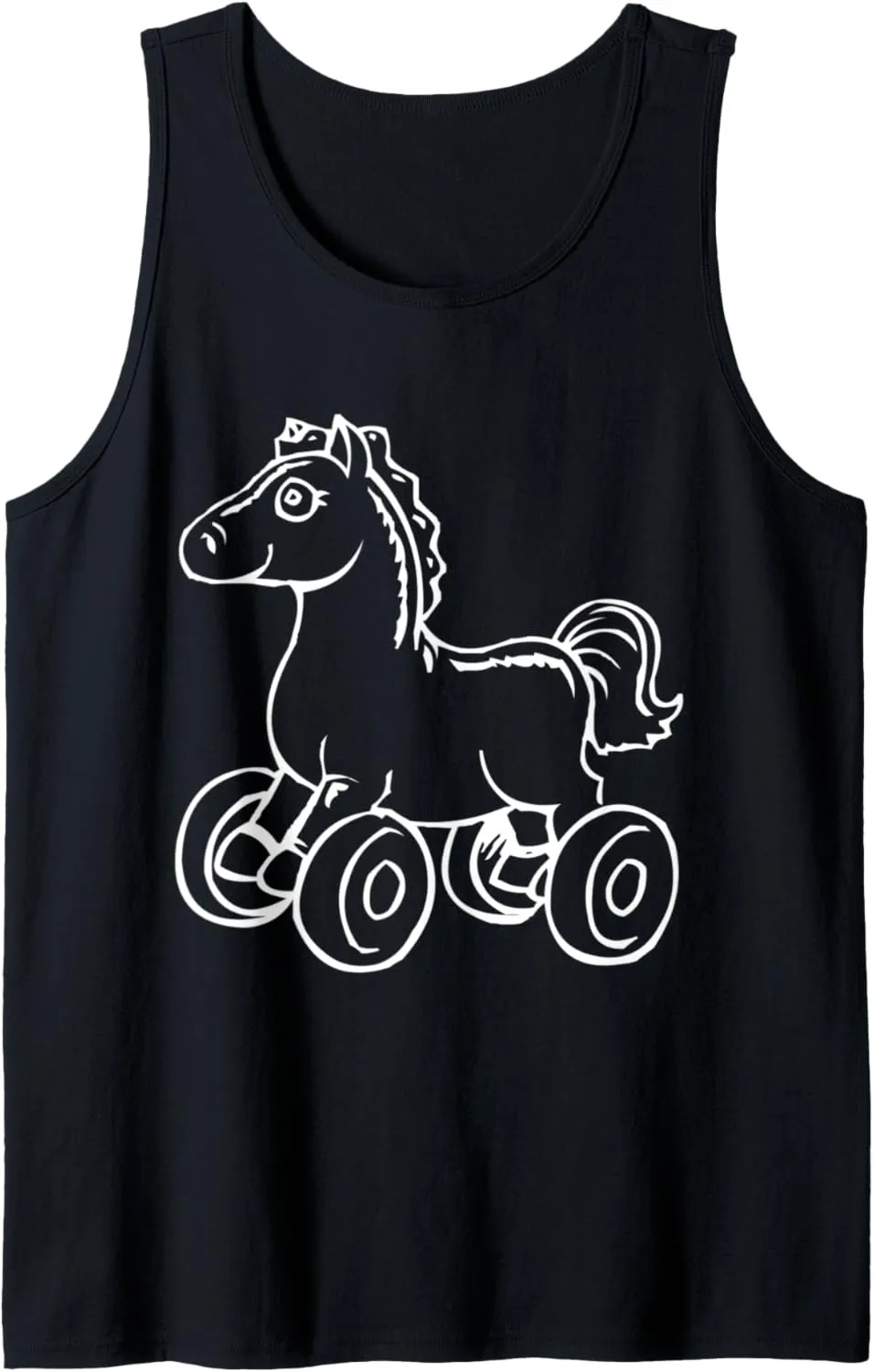 Horse Wheel Toy Daycare Uniform Tank Top