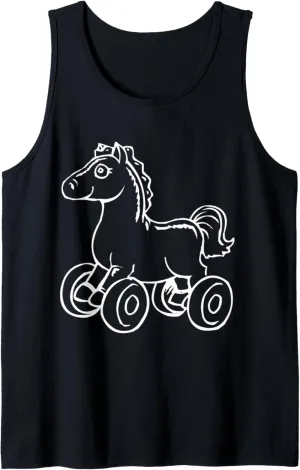 Horse Wheel Toy Daycare Uniform Tank Top