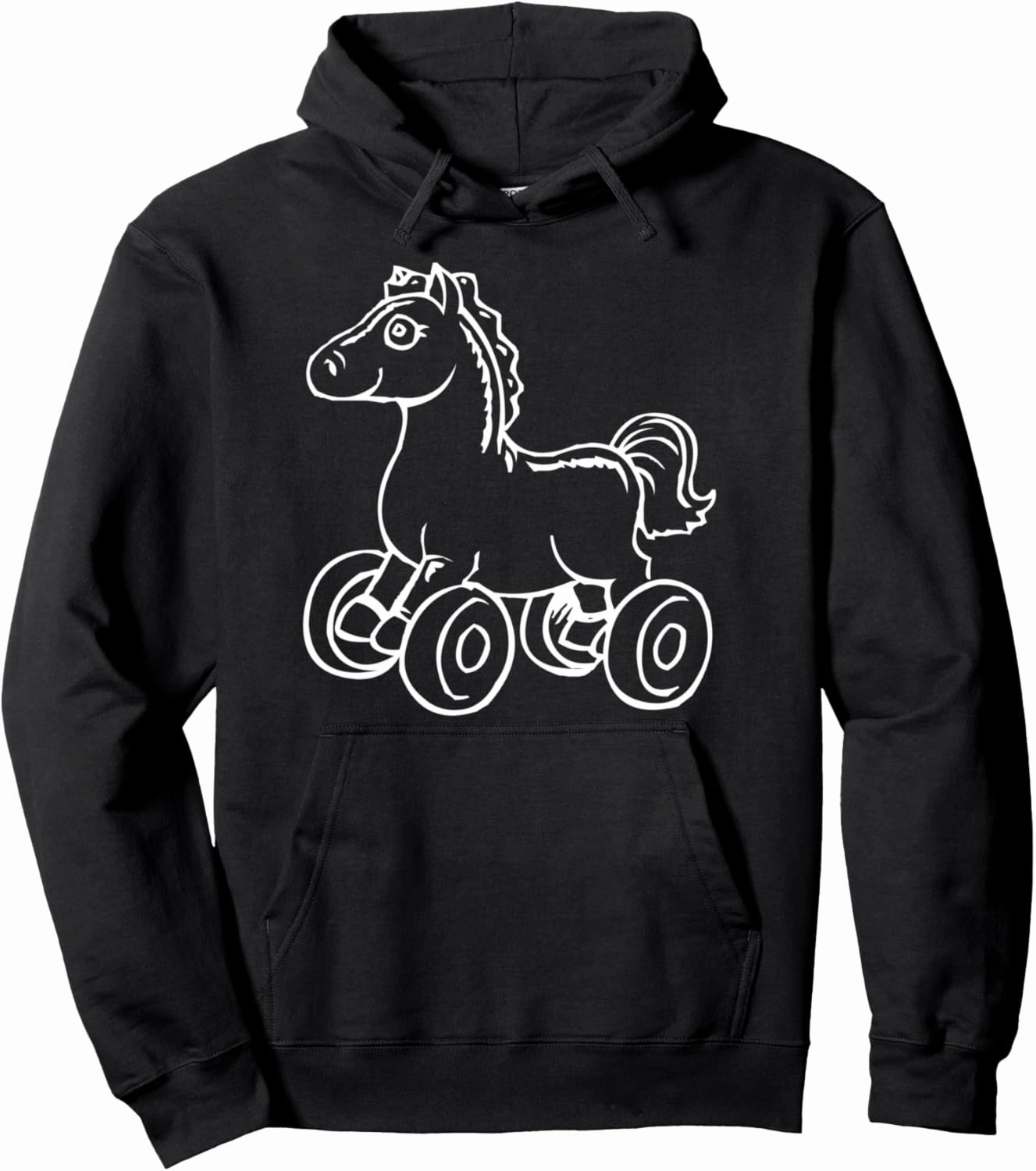 Horse Wheel Toy Daycare Uniform Pullover Hoodie