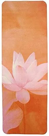 Hot bikram yoga mat for hot yoga - yoga mats with beautiful designs - eco rubber yoga mat non slip, thin, eco-friendly and long hot yoga mat - perfect sweat proof yoga mat for professional yogis
