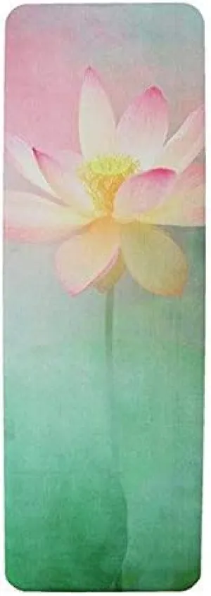 Hot bikram yoga mat for hot yoga - yoga mats with beautiful designs - eco rubber yoga mat non slip, thin, eco-friendly and long hot yoga mat - perfect sweat proof yoga mat for professional yogis