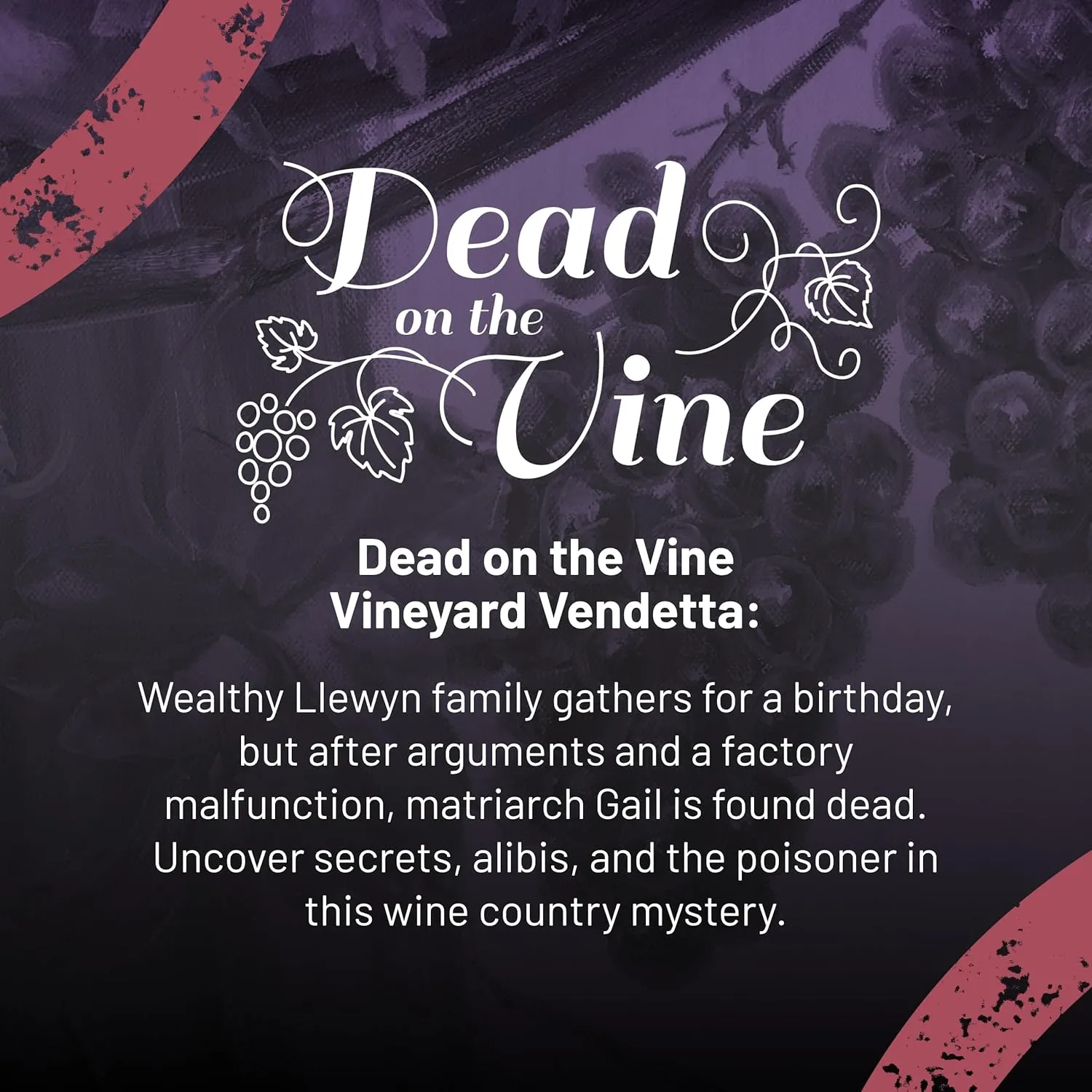 Hunt A Killer: Dead on The Vine, Solve a Murder at a Winery, Interactive Unsolved Mysteries Game, Mystery Box for Game Night, Murder Mysteries Card, Puzzle, and Board Games, for Players Age 14 