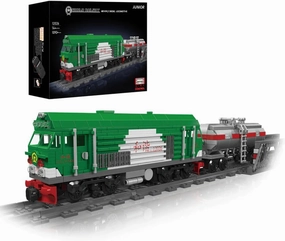 HXN 3 Diesel Locomotive Building Blocks Set,Collectible Diesel Locomotive Display Set,Scale Model with Train Tracks, Top Present for Train Lovers,M.K12026 (1090 Pcs)
