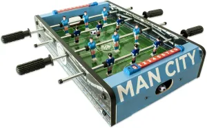 Hy-Pro Officially Licensed Manchester City FC Soccer Foosball Game Table, 20 Inch, Compact Tabletop Size for Living Room & Office, Durable 2-Player Sports Game with Team Branding