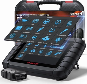 iCarsoft CR Max BT Ehanced Wireless OBD2 Scanner, All System Car Diagnostic Tool, 49 Reset Extra 46 Service, 40000 Bidirectional Tests, ECU Coding, Battery Registration,CANFD, Auto VIN, Free Update