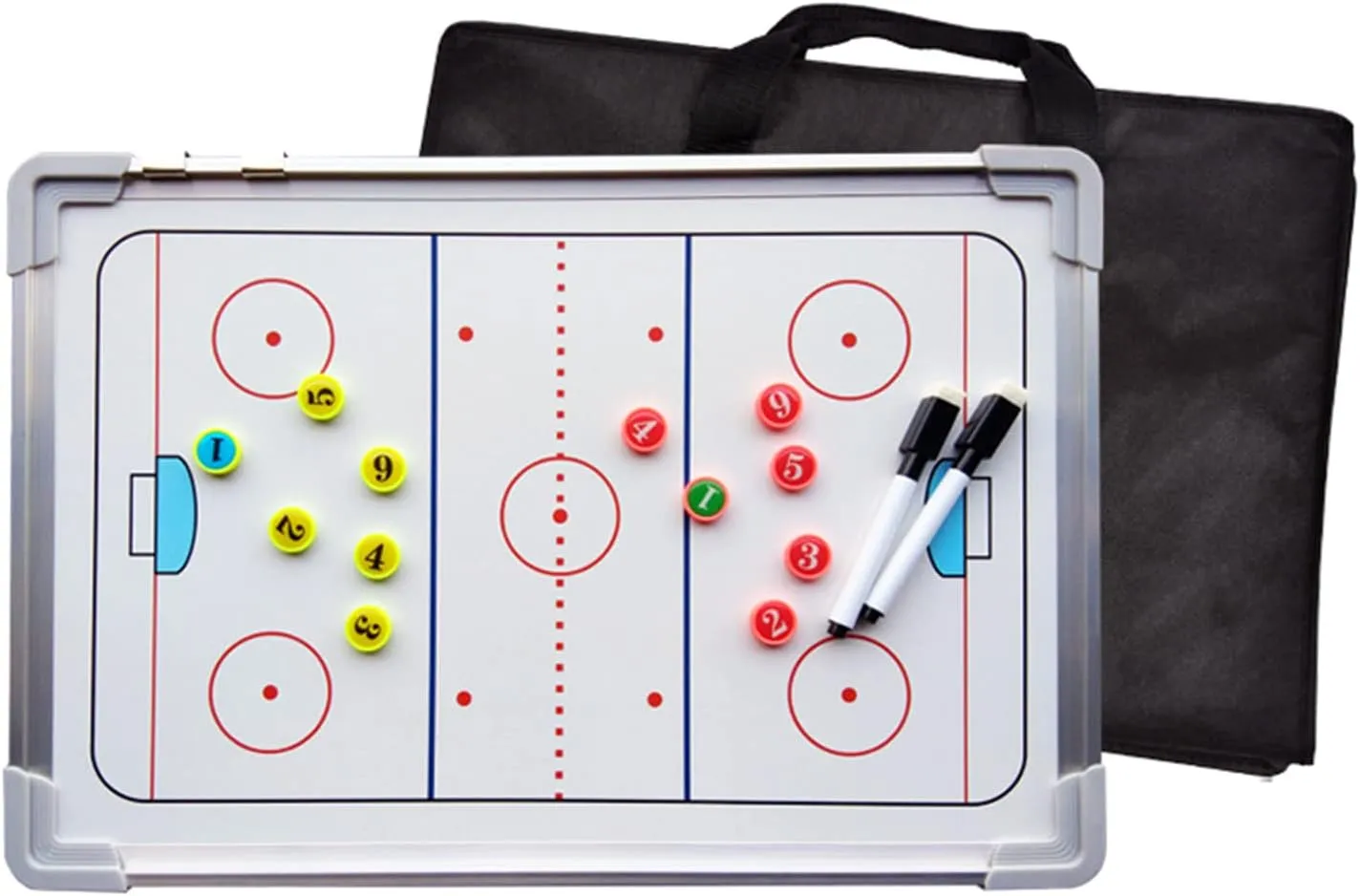 Ice Hockey Tactics Board for Kids & Adults, Magnetic Coaching Board, Ice Hockey Equipment for Men, Boys and Ice Hockey Enthusiast, Christmas Ice Hockey Gifts for Men Father