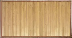 iDesign Formbu Bamboo Mat Rug Runner for Bathroom, Kitchen, Entryway, Hallway, Office, Mudroom, 34" x 21", Natural Wood