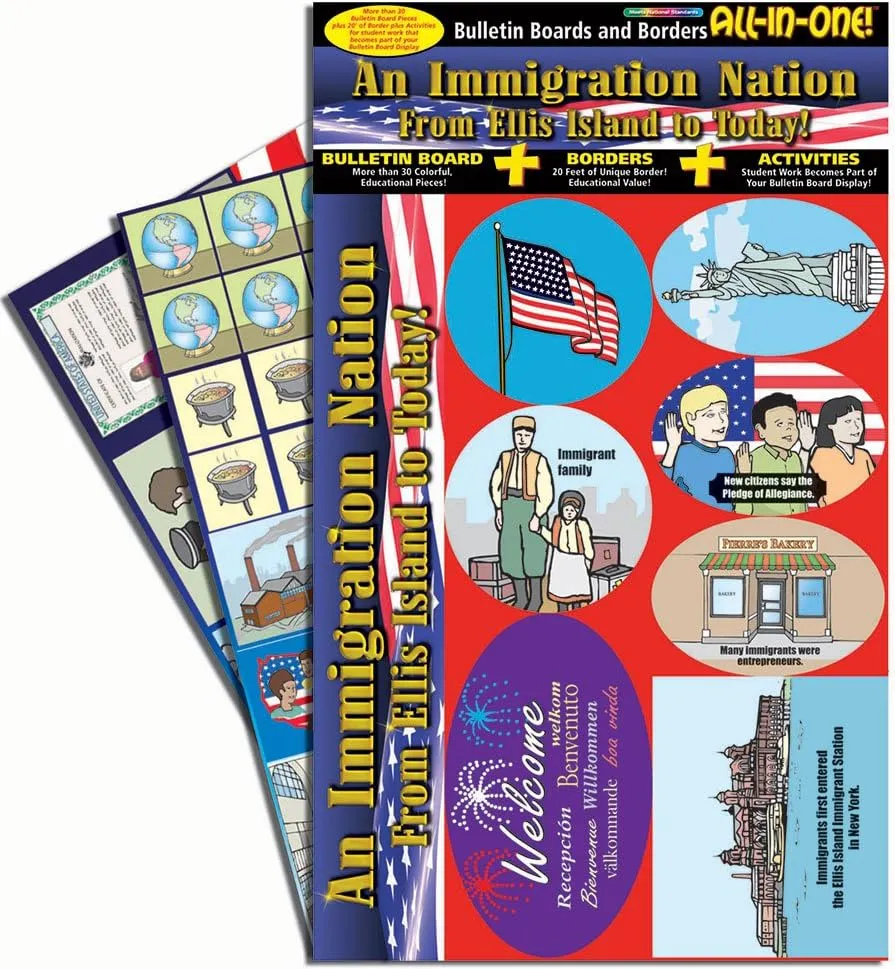 Immigration: From Ellis Island to Today! Bulletin Boards