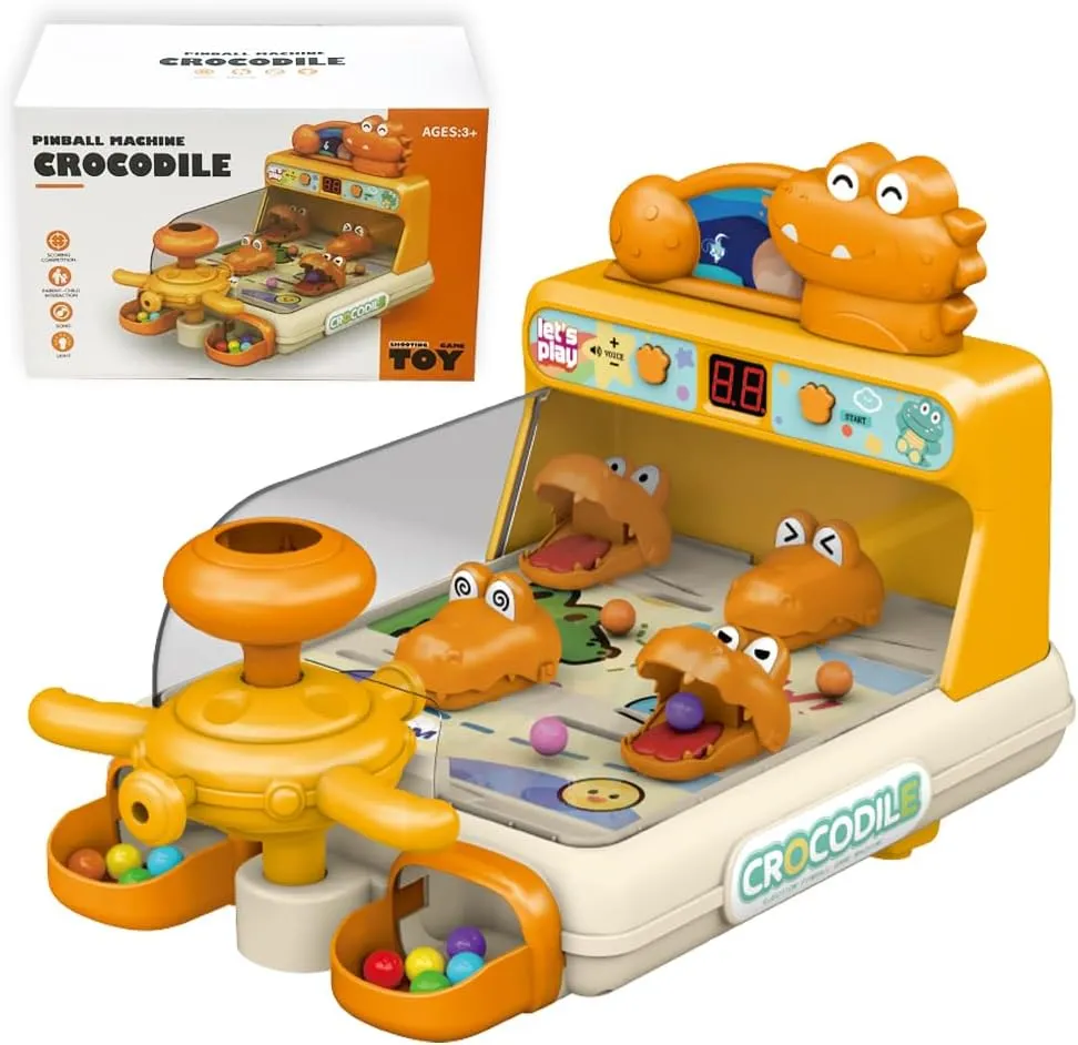Interactive Board Game Machine for Gift Toys for Girls and Boys Toys for 3 4 5 6 Year Old Boy,Toddler,15 Challenge Levels, Baby Toy for Early Learning(Orange)
