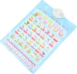 Interactive Educational Alphabet Chart with Sound Bilingual English Voice Learning Wall Hanging for Classroom Engagement Fun Learning Tool
