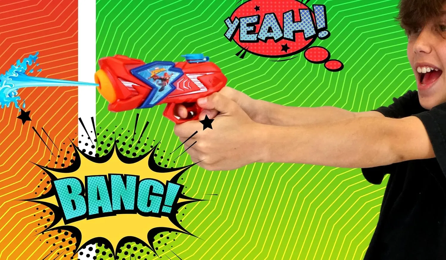 JA-RU Marvel Spiderman Water Gun Pistol Toys (6 Small Water Gun) Water Squirter Guns for Kids. Super Hero Pool Toys. Cat & Dog Training. Outdoor Games. 6819-6