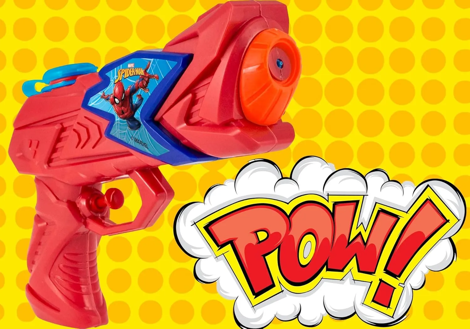JA-RU Marvel Spiderman Water Gun Pistol Toys (6 Small Water Gun) Water Squirter Guns for Kids. Super Hero Pool Toys. Cat & Dog Training. Outdoor Games. 6819-6