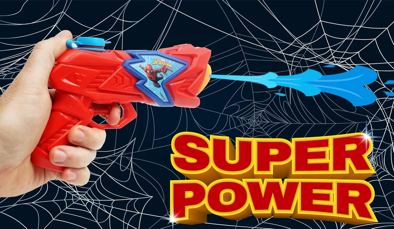 JA-RU Marvel Spiderman Water Gun Pistol Toys (6 Small Water Gun) Water Squirter Guns for Kids. Super Hero Pool Toys. Cat & Dog Training. Outdoor Games. 6819-6