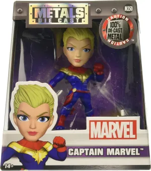 Jada Toys Metals Marvel 4" Classic Figure - Captain Marvel (M350) Toy Figure