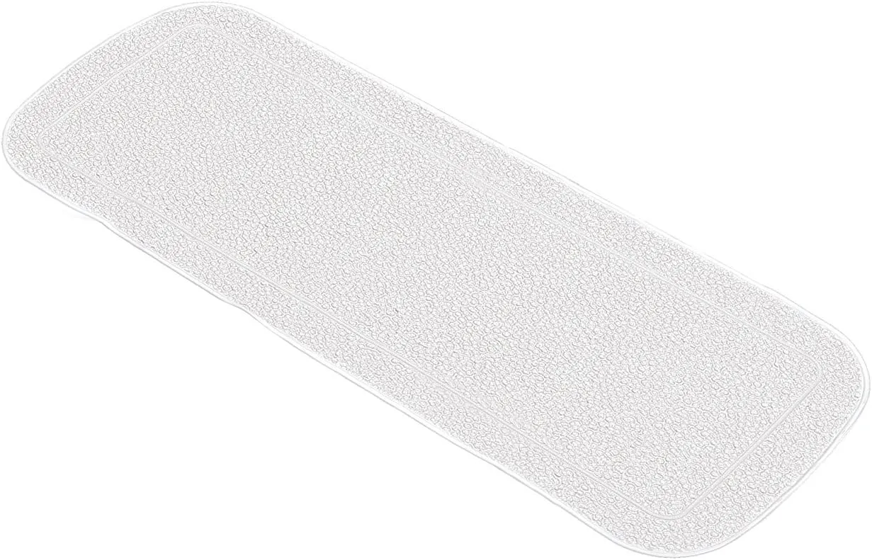 Java Plus PVC Free Tub Safety Mats (14.2x36.2, White)