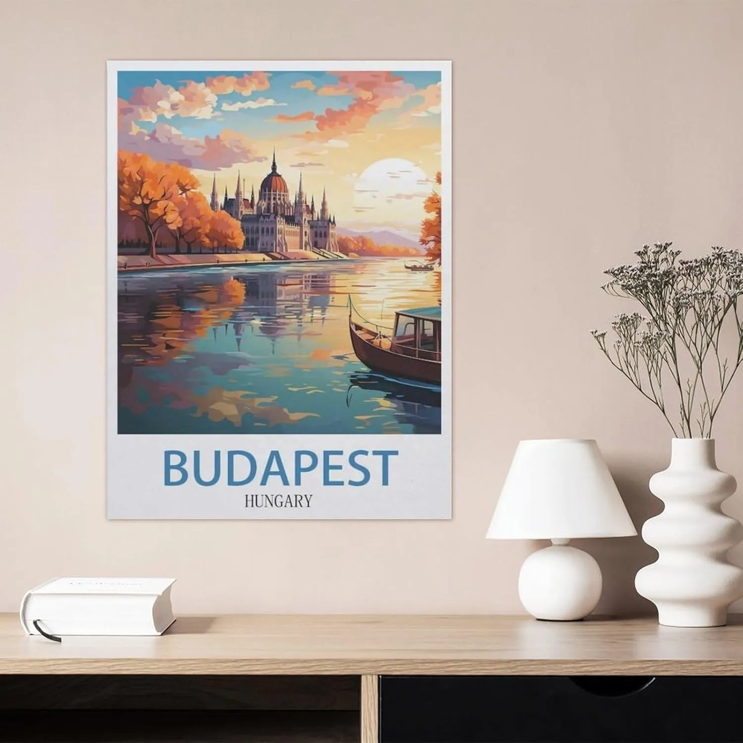 Jigsaw Puzzle 1000 Piece，Budapest Hungary ， Sunset，Classic Puzzle Adult Puzzle DIY Kit Paper Toy Unique Gift Modern Home Decor（38x26cm）-DU39
