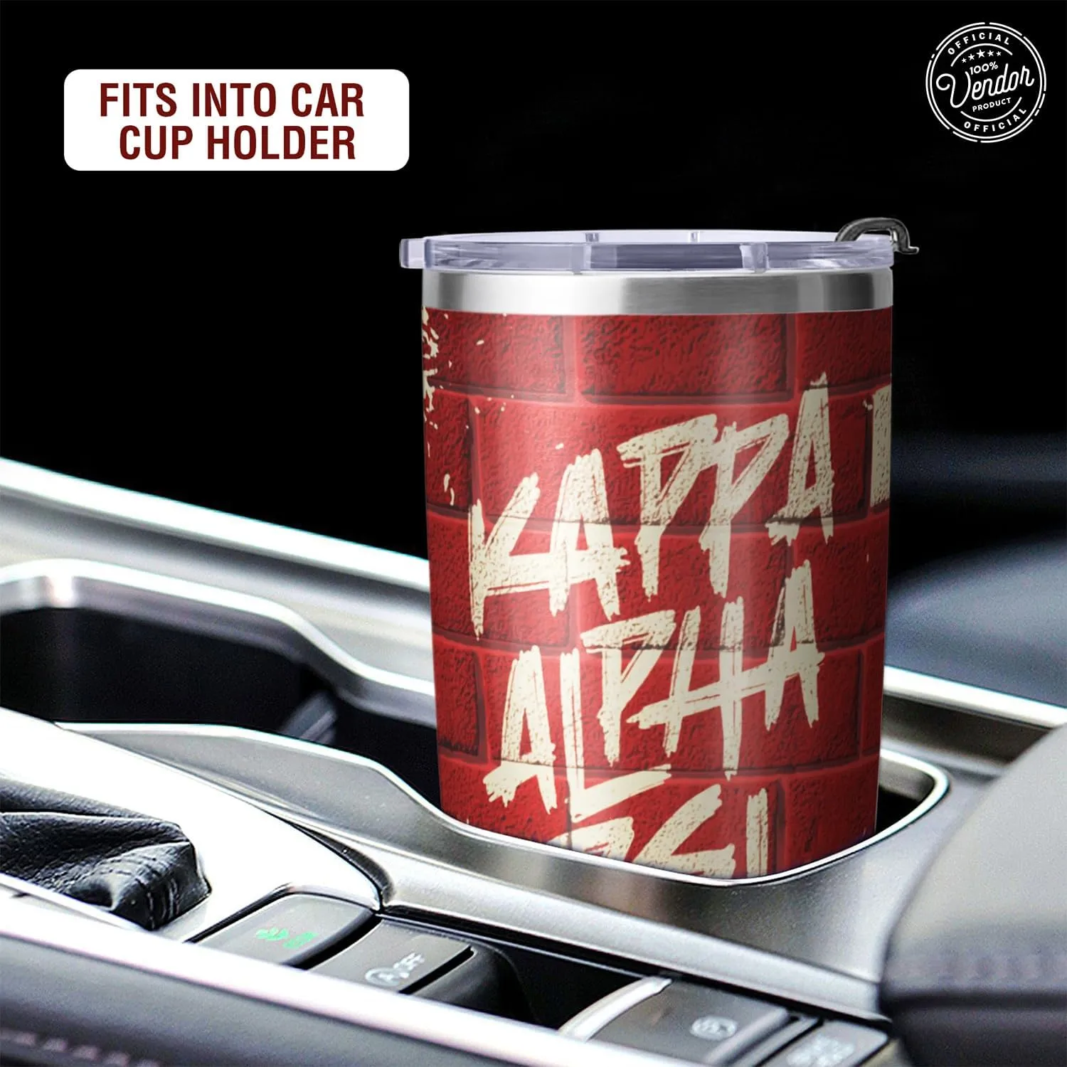 Kappa Alpha Psi Official Vendor - 20 oz Coffee Tumbler - Blocks - Fraternity Paraphernalia