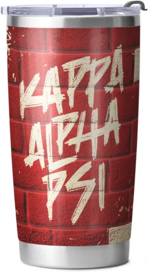 Kappa Alpha Psi Official Vendor - 20 oz Coffee Tumbler - Blocks - Fraternity Paraphernalia