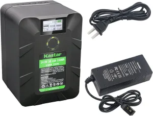 Kastar 1-Pack BP-Y150W V Mount Battery and D-Tap Charger Compatible with Sony DSR-370 DSR-370K1 DSR-370K2 DSR-370L DSR-370P DSR-370PK1 DSR-370PK2 DSR-390 DSR-390K1 DSR-390K2 DSR-390L DSR-390P
