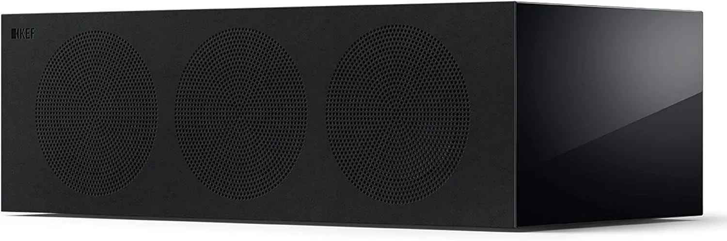 KEF R2 Meta Compact 3 Way Center Channel Speaker (Gloss Black)
