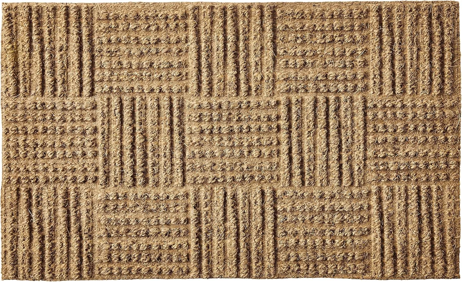 Kempf Coco Rug, Low Profile, Natural Coir Doormat, Floor Mat for Entryways, Patio, Garage, 18 x 30 x 0.25-Inch