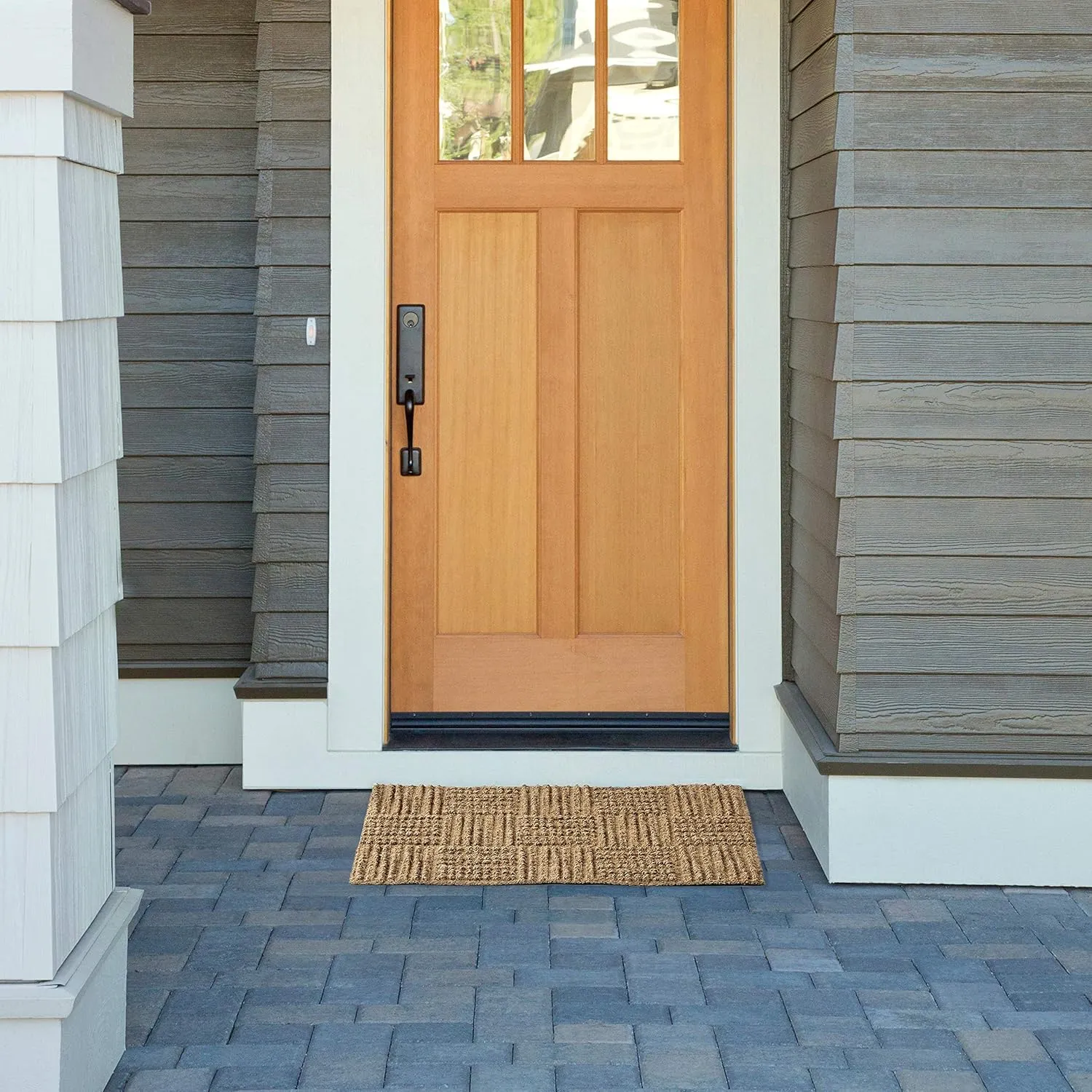 Kempf Coco Rug, Low Profile, Natural Coir Doormat, Floor Mat for Entryways, Patio, Garage, 18 x 30 x 0.25-Inch