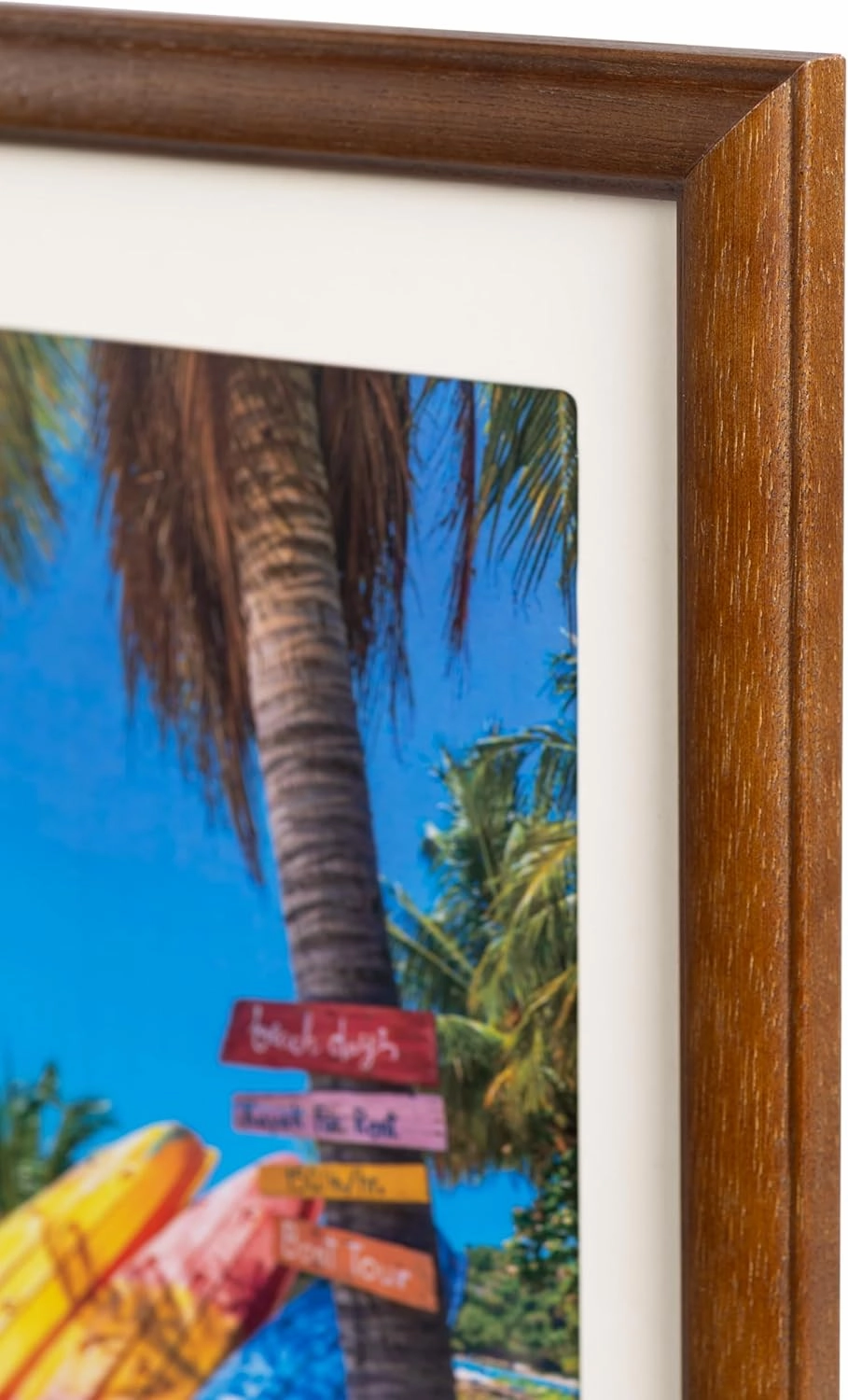 Kenko MPR-A4-BR 504819 Paradis II Wood Photo Frame, Brown