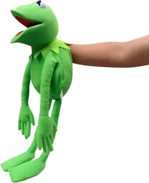 Kermit Frog Hand Puppet, Frog Plush,The Muppets Show, Soft Frog Puppet Doll Suitable for Role Play -Green, 24 Inches