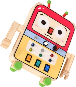 KESYOO Busy Board for Interactive Robot Traffic Light Simulation Sensory Learning Activity for Educational Plaything for Fine Motor Skills
