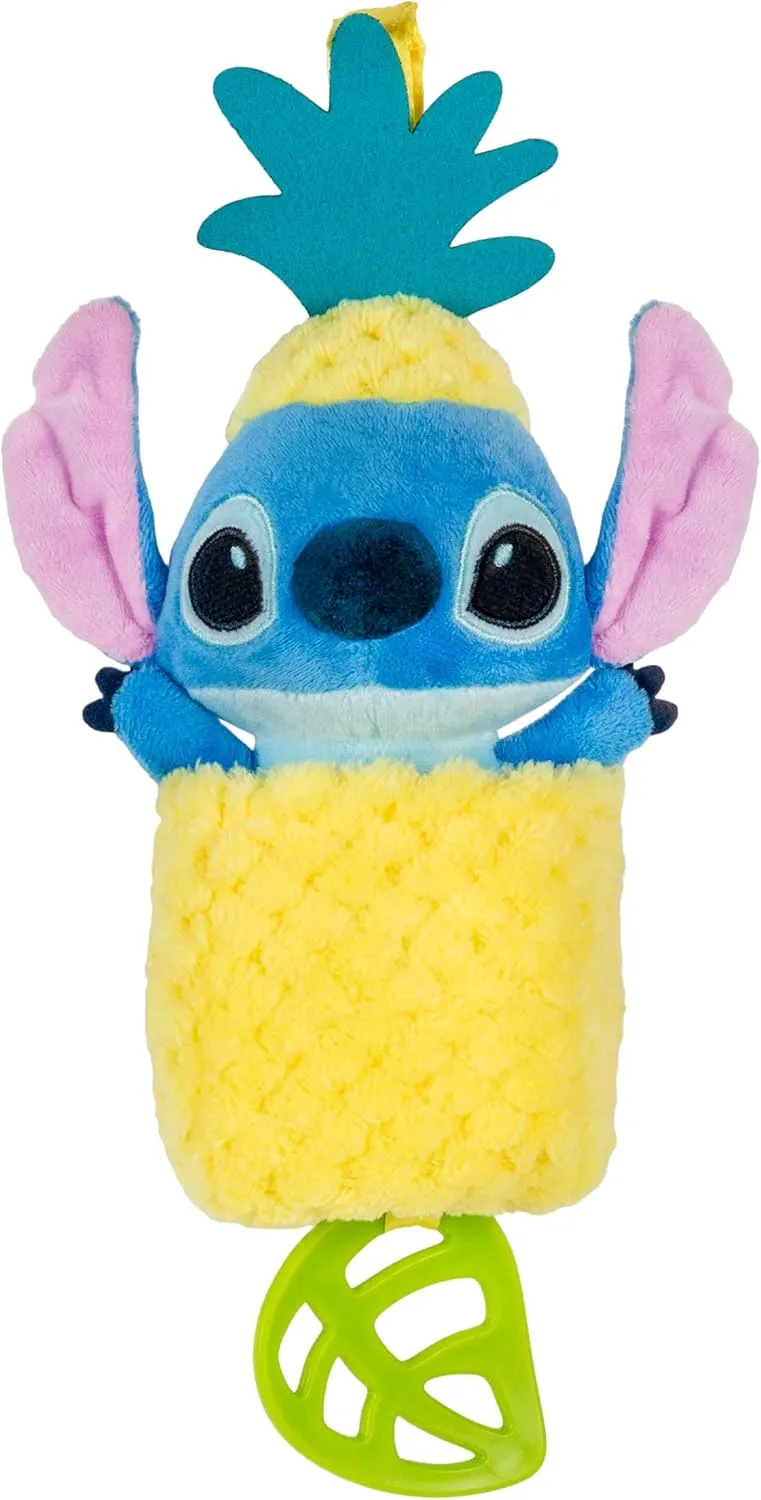 KIDS PREFERRED Disney Baby Lilo and Stitch Toys Stitch Pulldown Pineapple Ziggle Sensory Toy for Kids & Toddlers for On The Go Fun Lilo & Stitch Plush