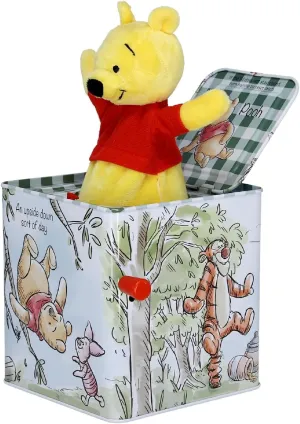 KIDS PREFERRED Disney Baby Winnie The Pooh Jack-in-The-Box - Musical Toy for Babies Multi ,6.5"