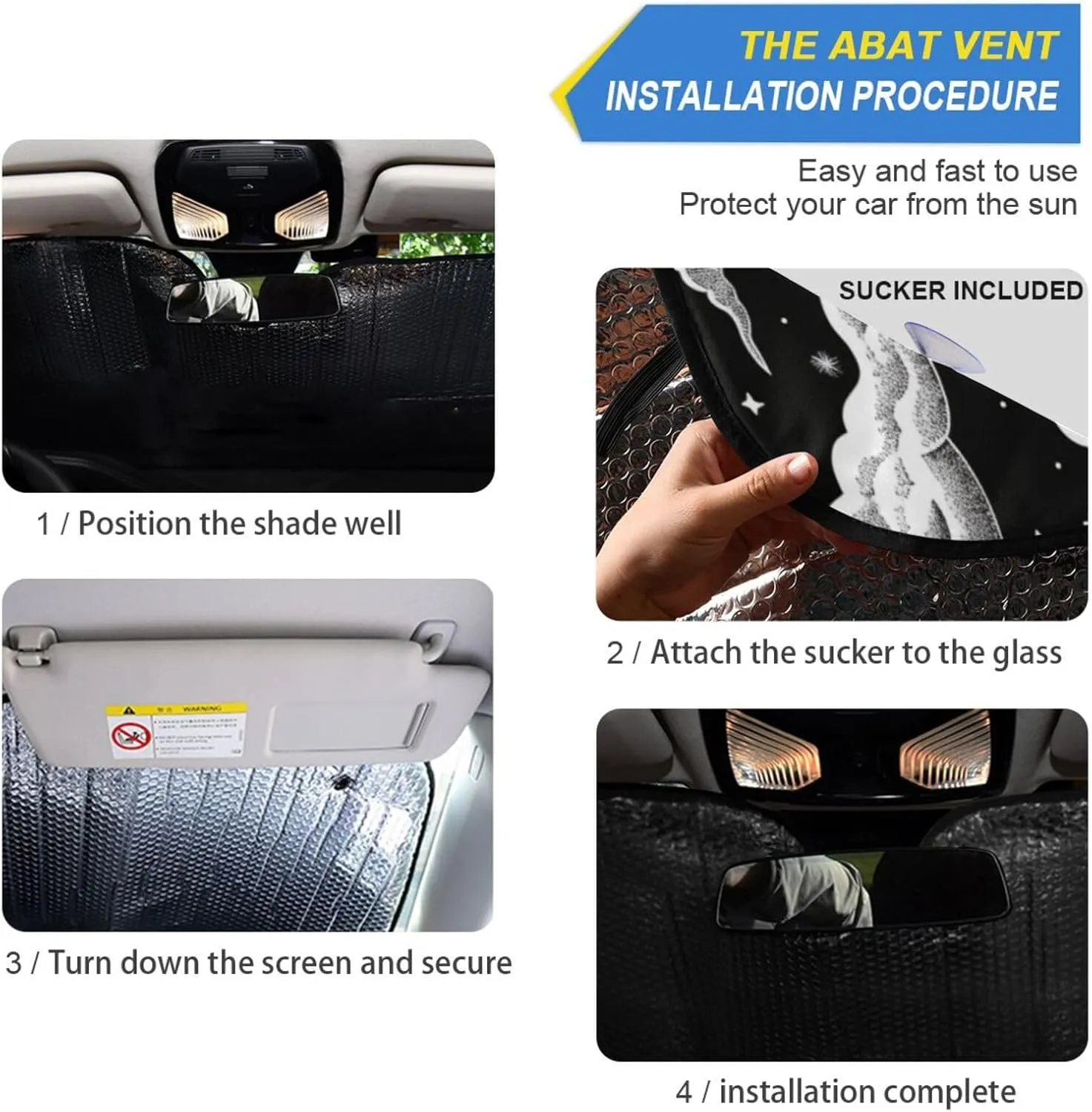 Kigai Western Desert Horseback Riding Car Windshield Sun Shade,Blocks UV Rays Sun Visor Protector, Car Sun Shade for Car Truck SUV-L, L:57×31.5in