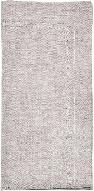 Kim Seybert Classic Napkin in Gray, Set of 4