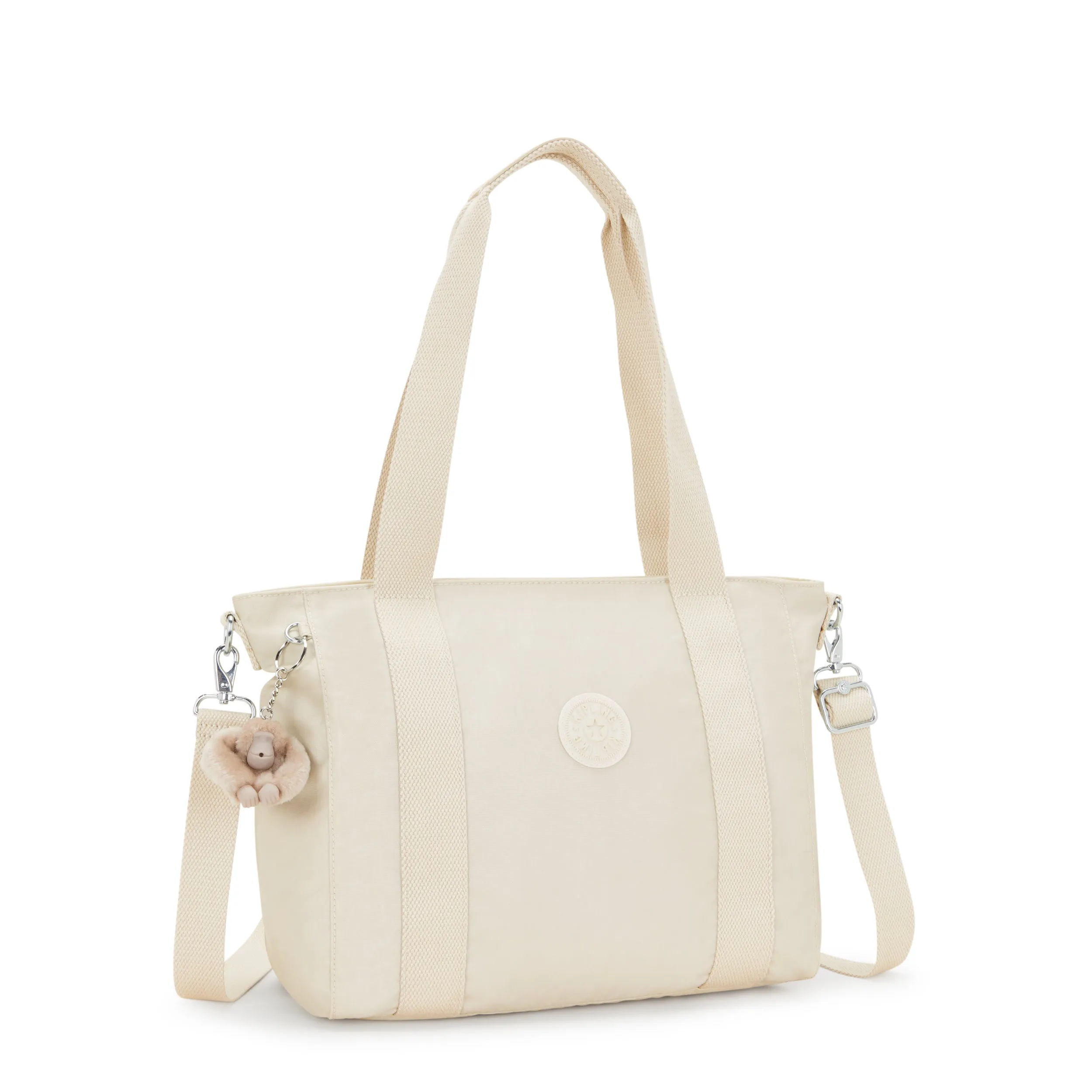 KIPLING-Asseni S-Small tote (with removable shoulderstrap)-Beige Pearl-I6232-3KA