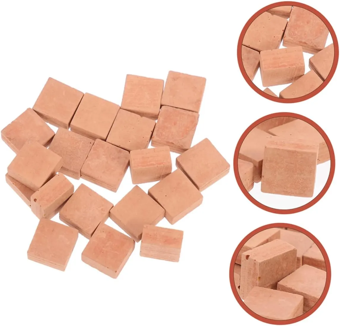Kisangel 5sets Mini Building Blocks Garden Miniature Bricks for DIY Landscape Decor 40pcs*5