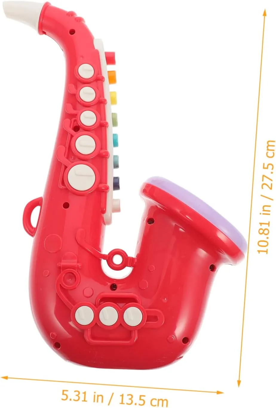 Kisangel Unique Shape Saxophone Toy Portable Boys and Girls Musical Toy for Festivals and Parties