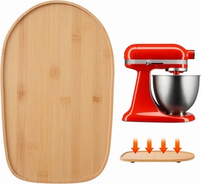 Kitchenaid Bamboo Sliding Mat for 3.5 QT Artisan Series Tilt-Head Mixer, Slider Mat Pad