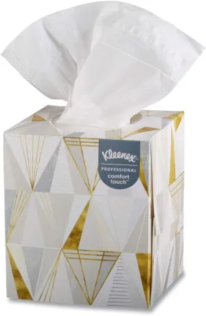Kleenex 21200 95 Sheets/Box 3 Boxes/Pack Boutique White Facial Tissue - 2-Ply, Pop-Up Box