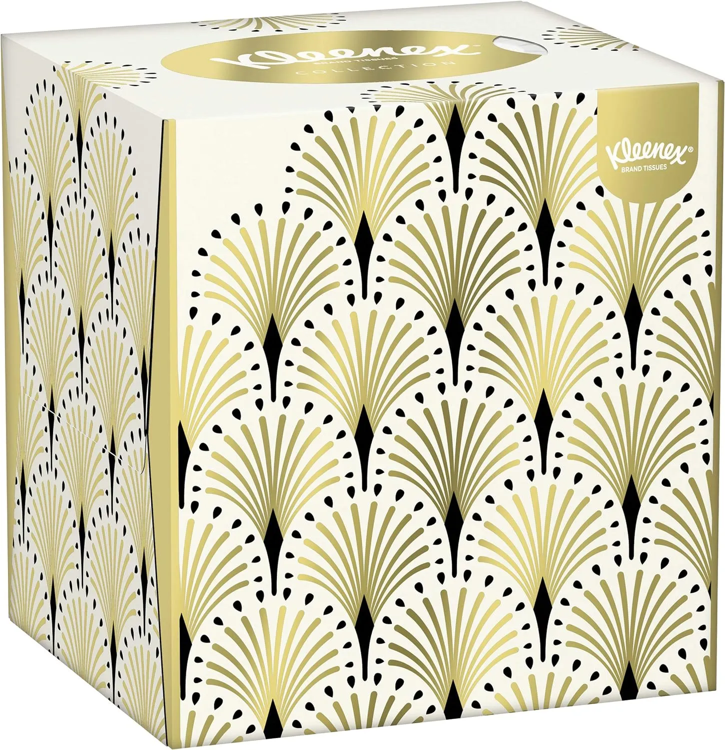 Kleenex Cube Soft Facial Tissues, 3-Ply, Assorted Designs and Colors, 56 Count, Pack of 12