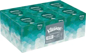 Kleenex Professional Facial Tissue Cube for Business (21271), Upright Face Tissue Box, 6 Boxes of 95 sheets (Pack of 570)