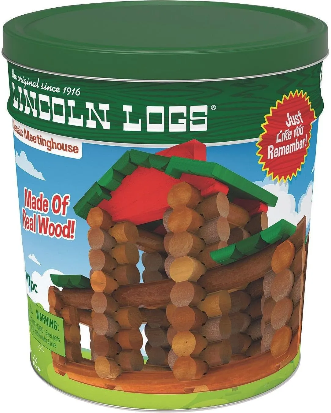 Knex 00842 Lincoln Logs Classic Meetinghouse Building Set