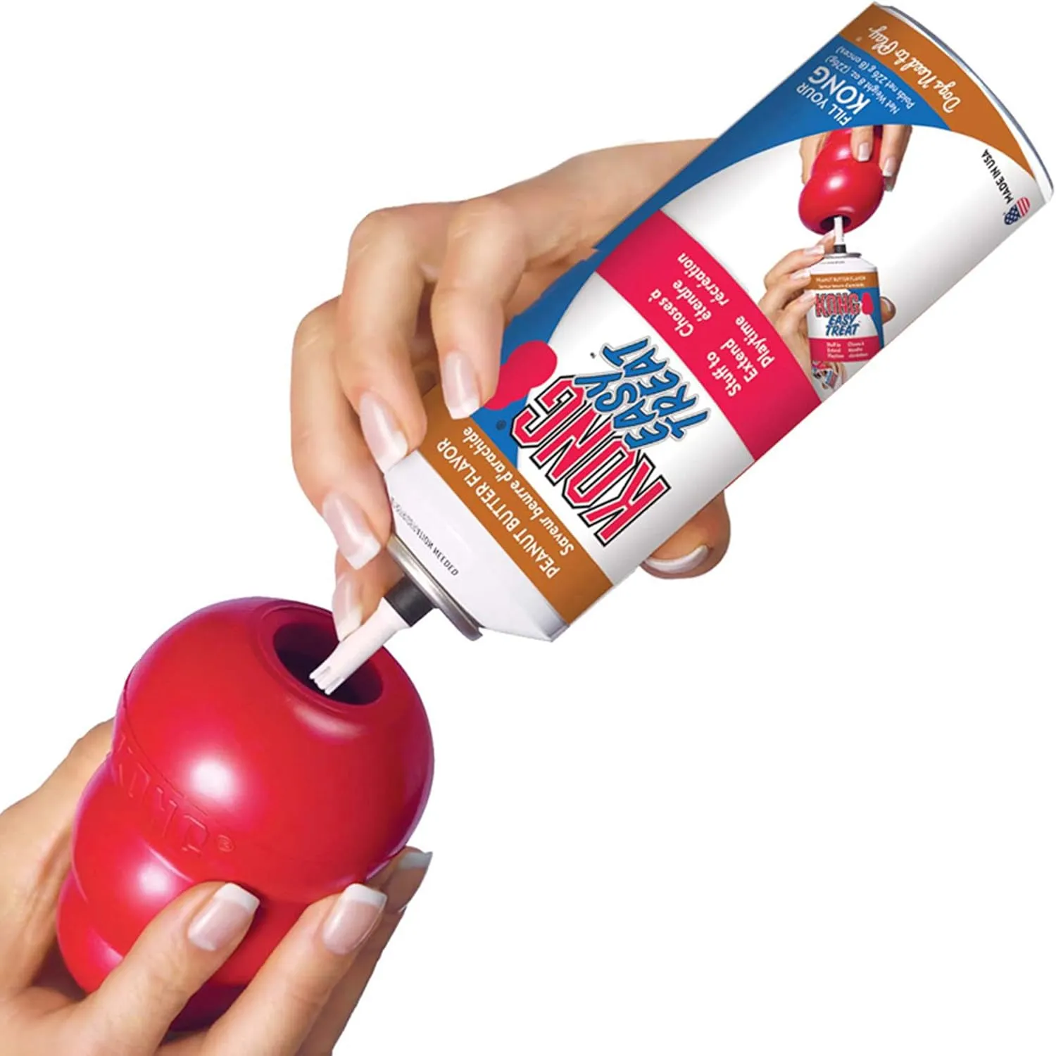 KONG Easy Treat Pepperoni - Spreadable Dog Treat Paste for Lick Mats - Pet Treat Spray for Dog Enrichment - Dog Treat Paste for Slow Feeder - Liquid Treat for Dogs - 8 oz, Pepperoni (2 Pack)