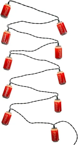 Kurt Adler CC0748 Coca-Cola Can Light Set, 10 Light