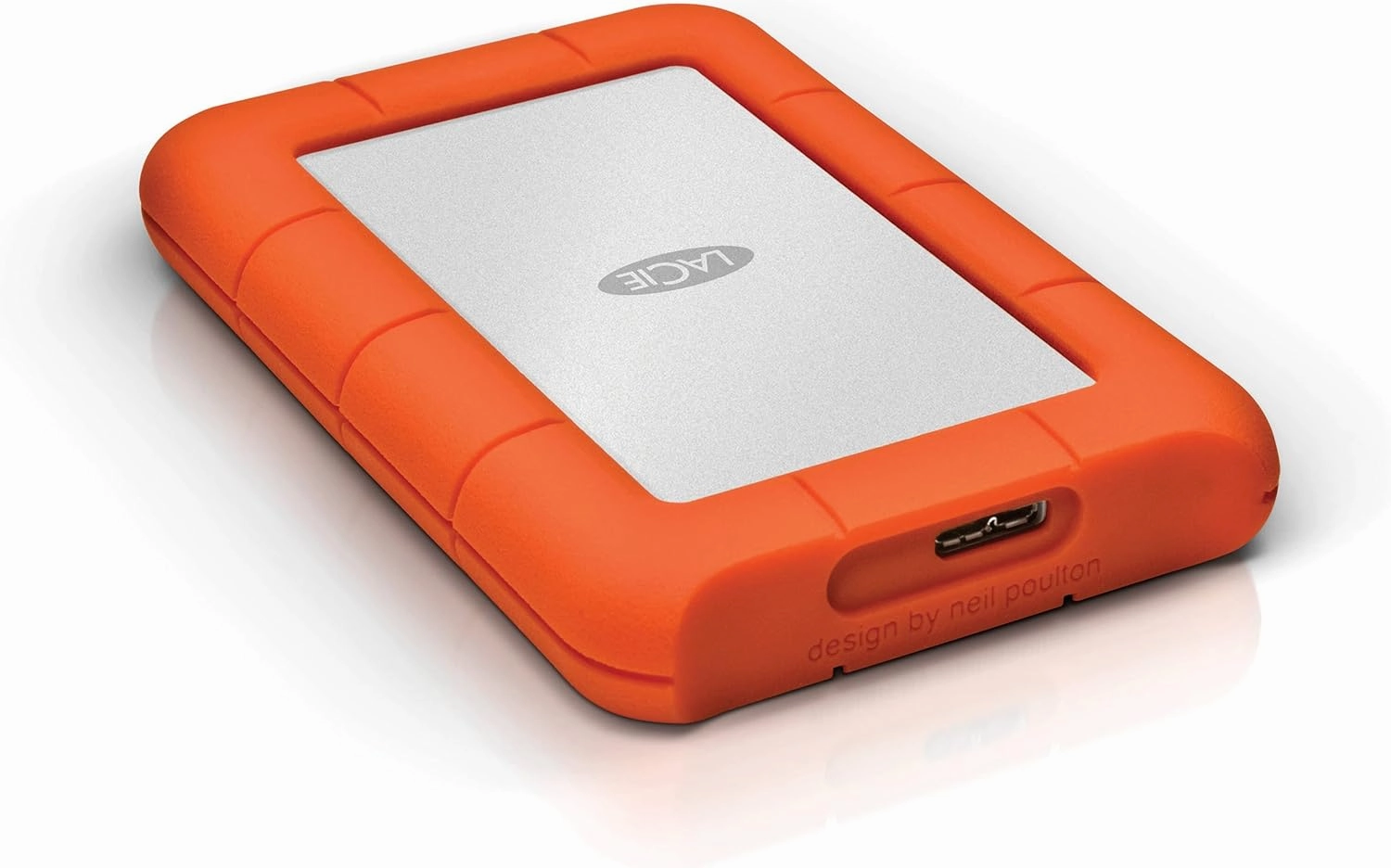 LaCie LAC301558 Rugged Mini USB 3.0 Portable External HD, Orange, 1TB