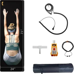 LandKissing® Grounding Yoga Mat 71"x24" for Bed, Grounding Pad for Meditation, Anxiety Relief and Jet Lag Relief, Lower Inflammation, Reduce Stress, Improve Balance, Flexibility, Included Carrying bag